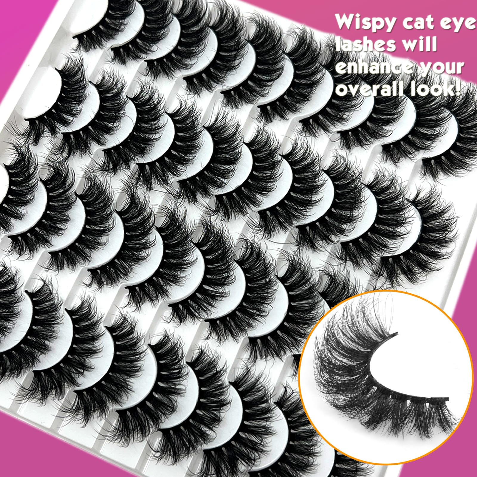 IFSOWDRA Lashes 20-pair Pack: versatile for many events and styles.