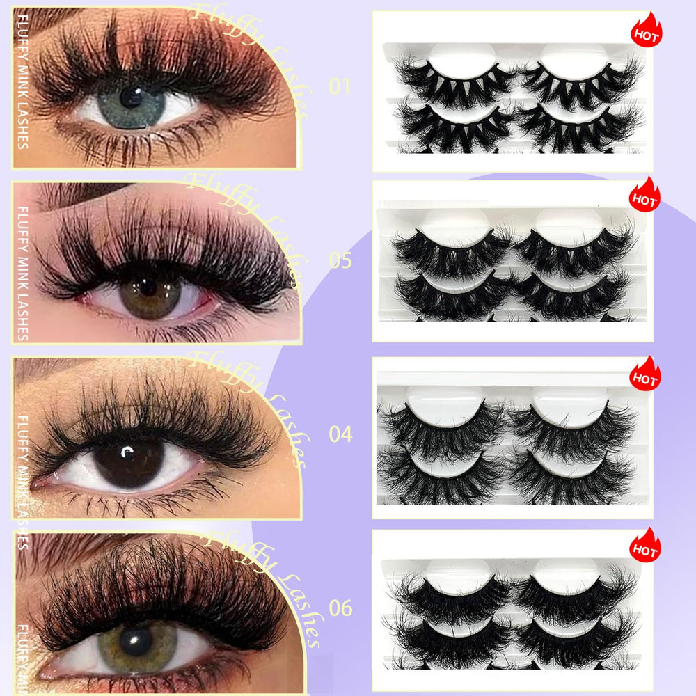 IFSOWDRA mink lashes strip, 25mm length, easy to apply for beginners