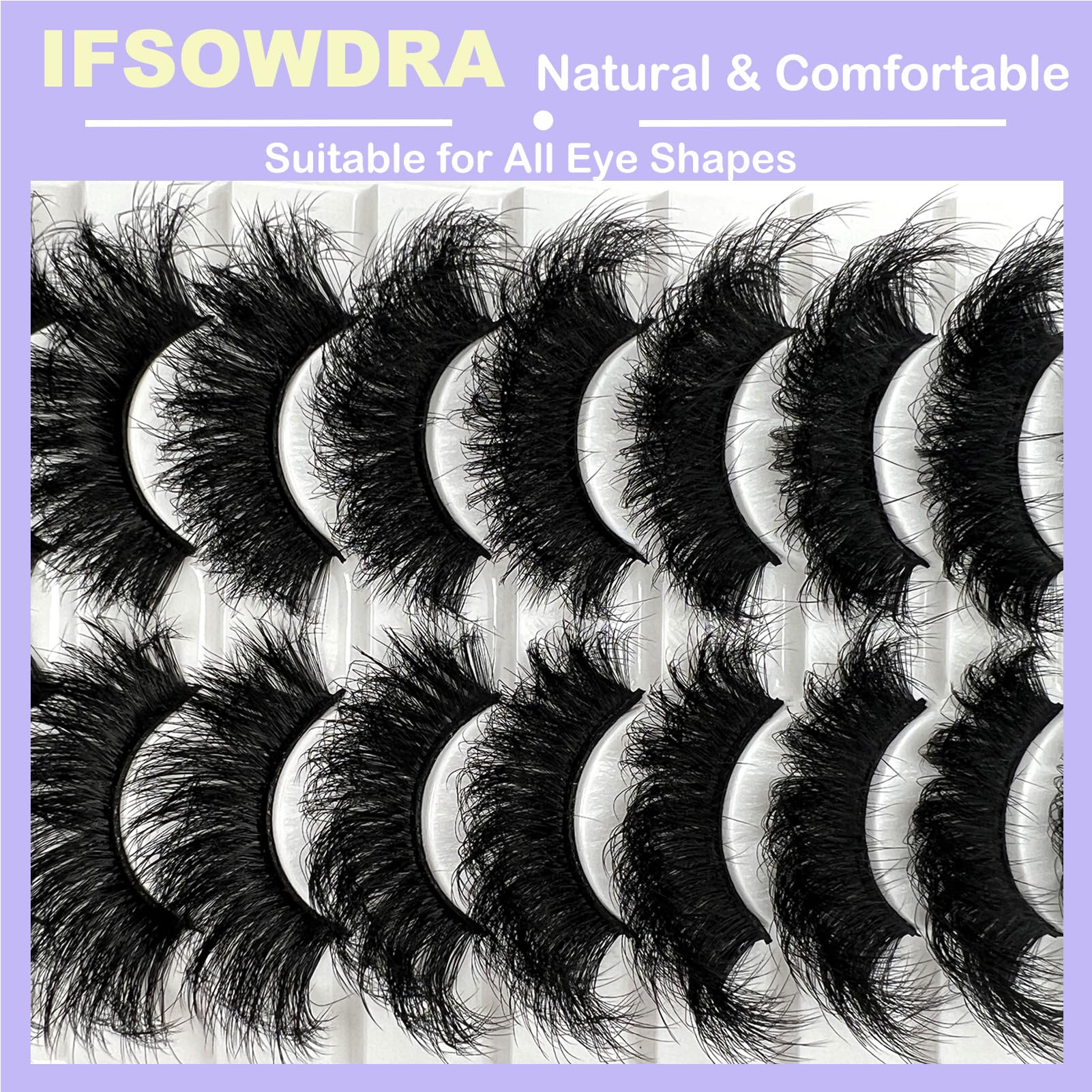 IFSOWDRA cat eye style lashes for enhanced eye definition