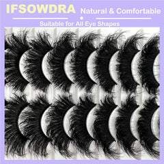IFSOWDRA cat eye style lashes for enhanced eye definition