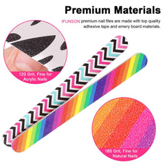 IFUNSON durable nail files offer long-lasting buffering for smooth edges