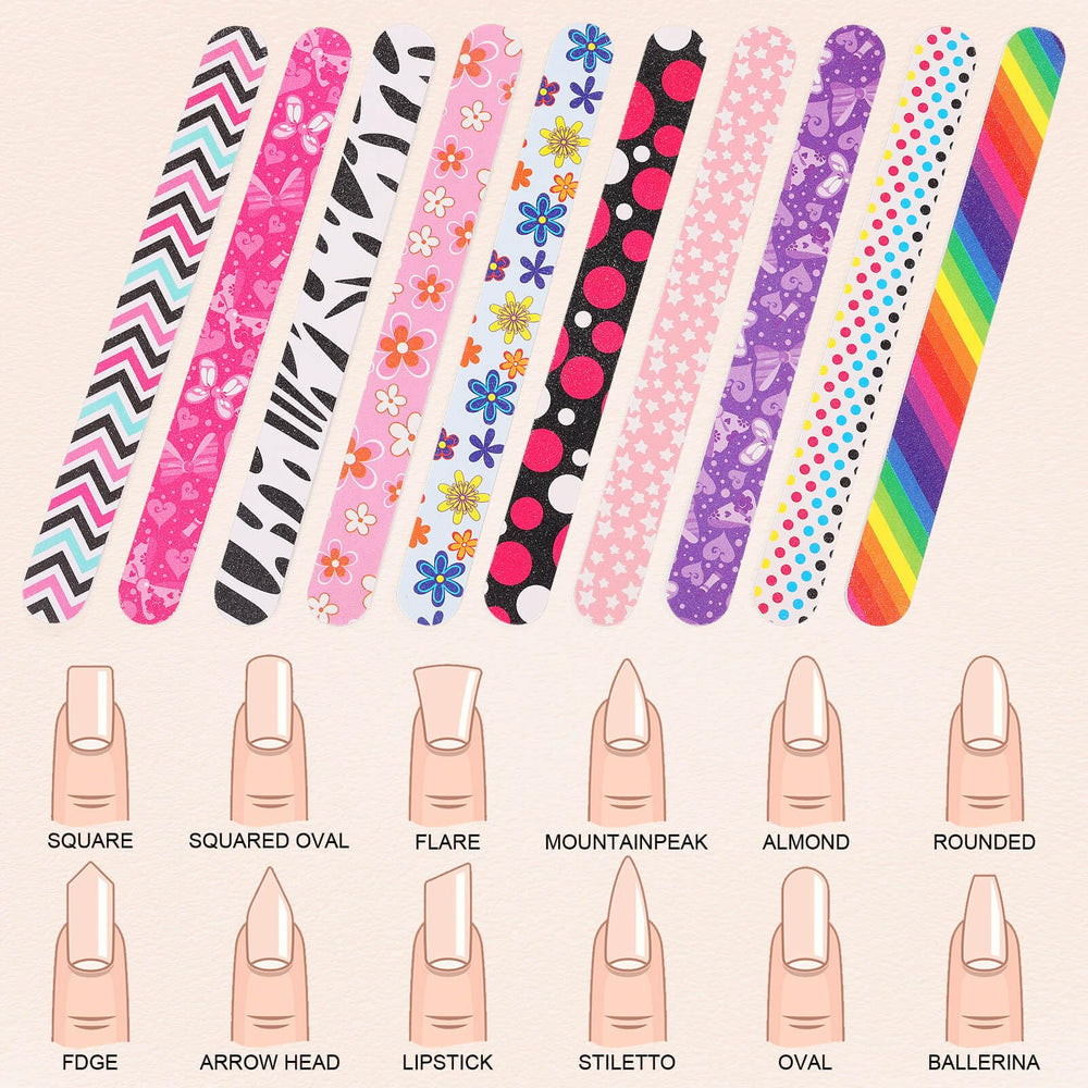 IFUNSON multi-use files for natural, acrylic, and false nails
