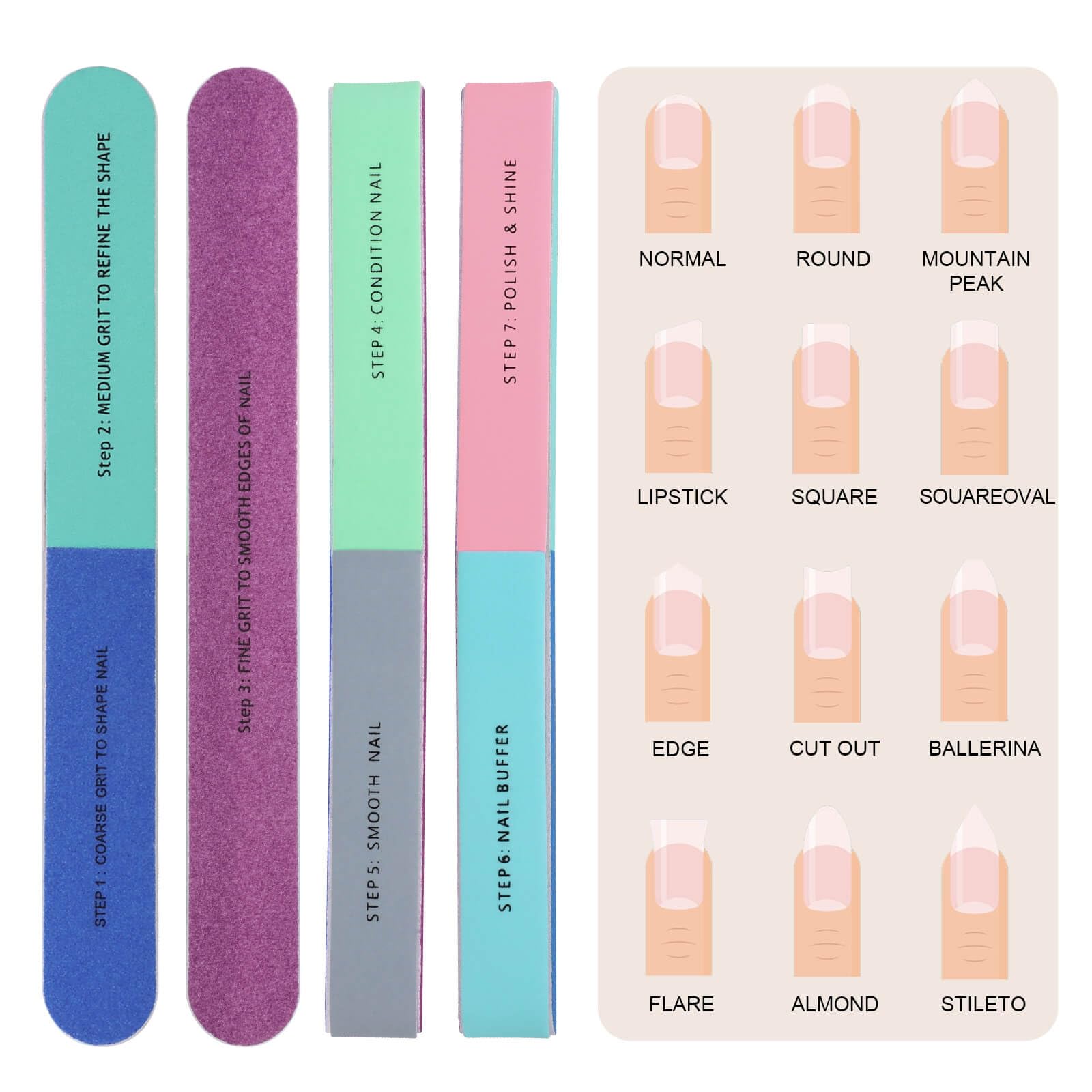 IFUNSON nail buffer block rapid shine for a glossy natural finish