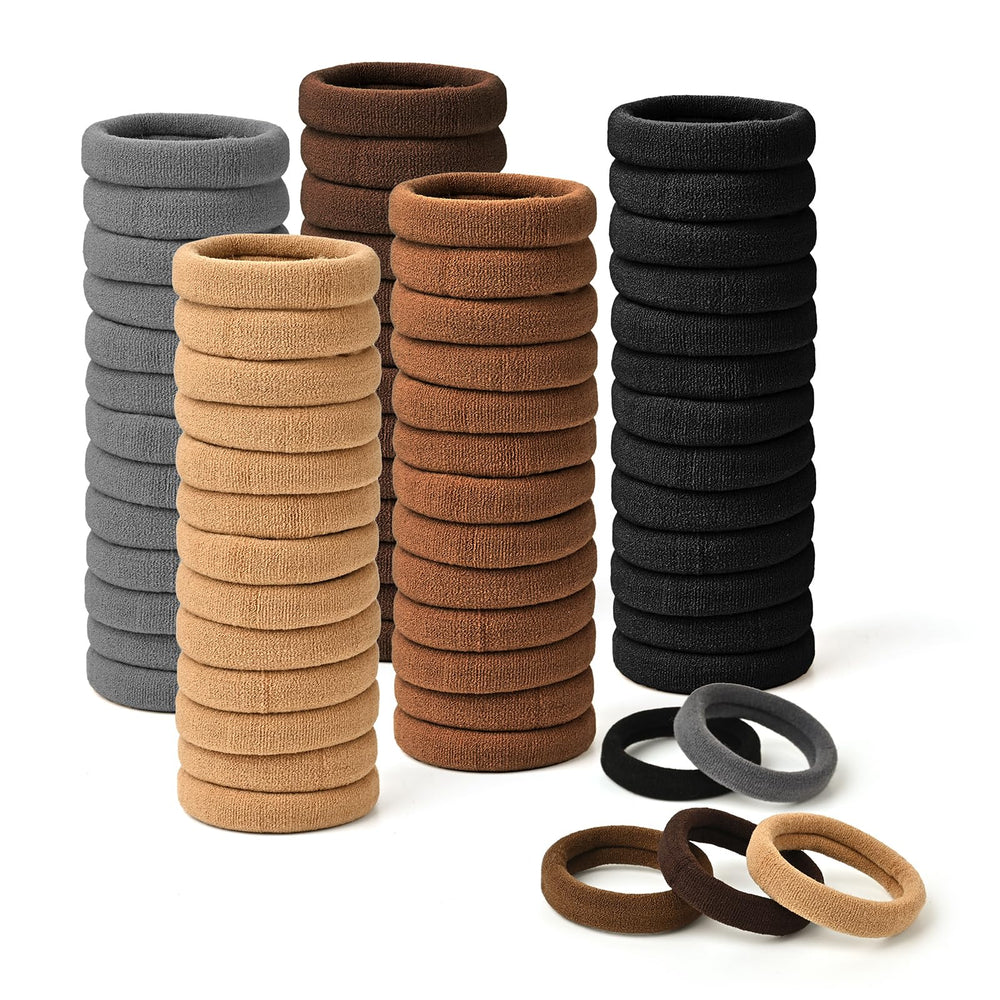 iFwevs hair bands in neutral colors for secure, damage-free ponytails