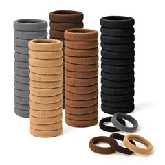 iFwevs hair bands in neutral colors for secure, damage-free ponytails