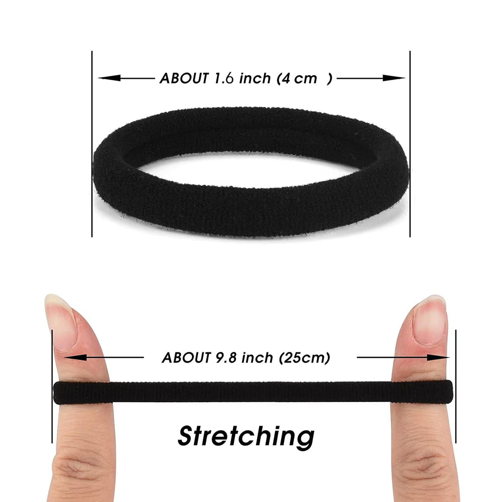 iFwevs seamless elastic hair bands with snag-free design for gentle hold.