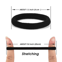 iFwevs seamless elastic hair bands with snag-free design for gentle hold.