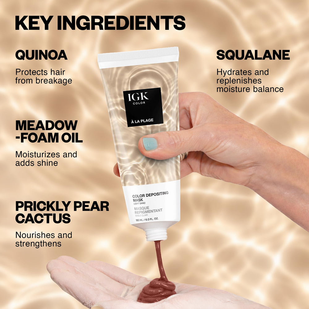 IGK A La Plage semi-permanent color lasts up to 10 washes.