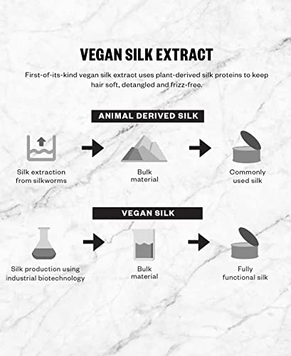 IGK ANTISOCIAL: ingredientes-seda-vegana sugieren suavidad sin seda animal.