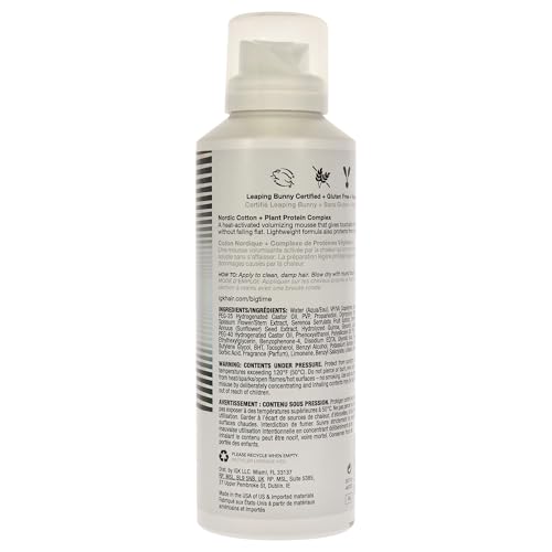 IGK Big Time Volume Mousse demonstrates even application and easy dispense