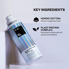 IGK Big Time Volume Mousse shows hair bounce with flexible volume