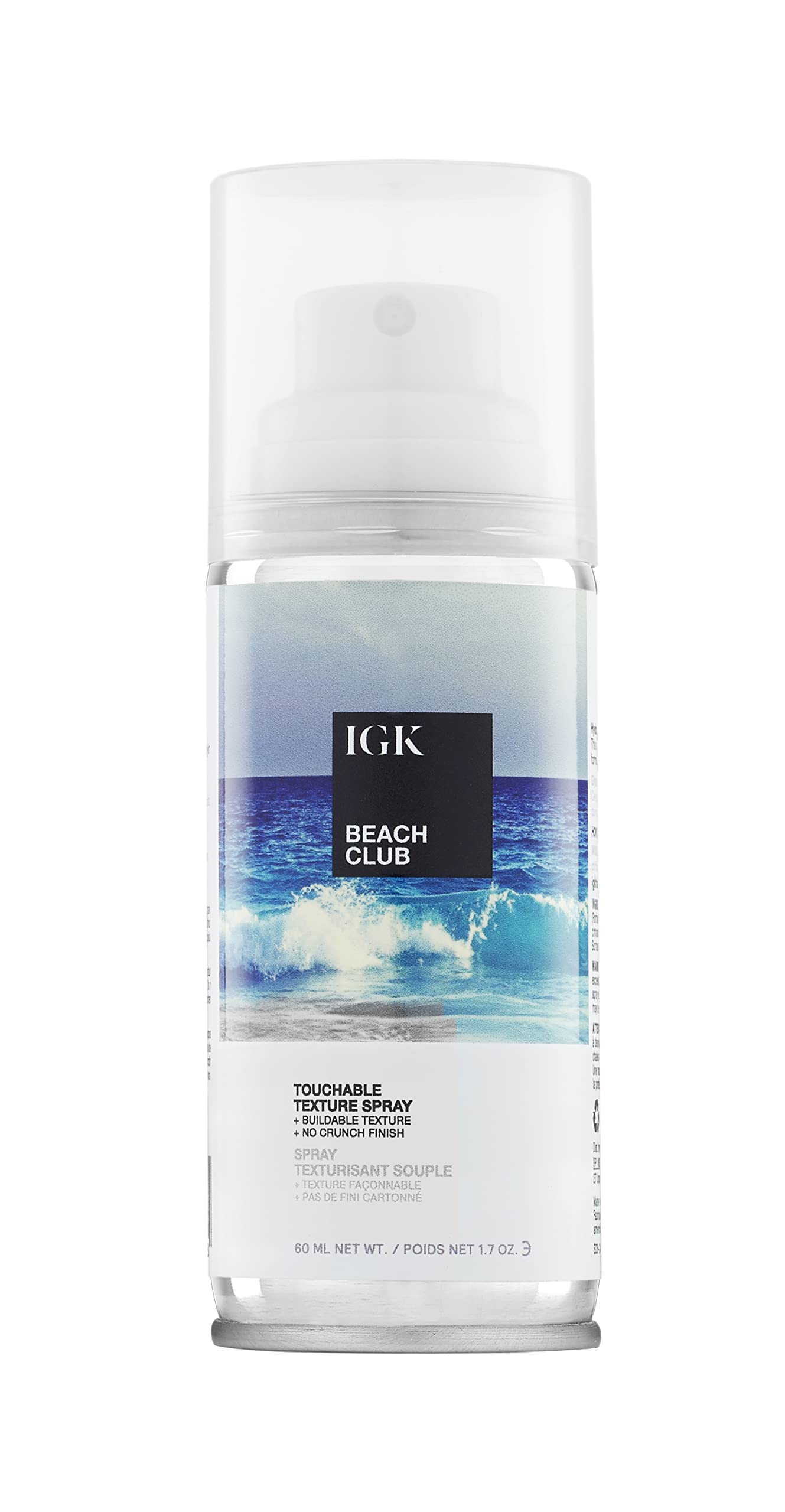 IGK Club de Playa Spray de Textura: textura playa y volumen instantáneo para cabello ligero.