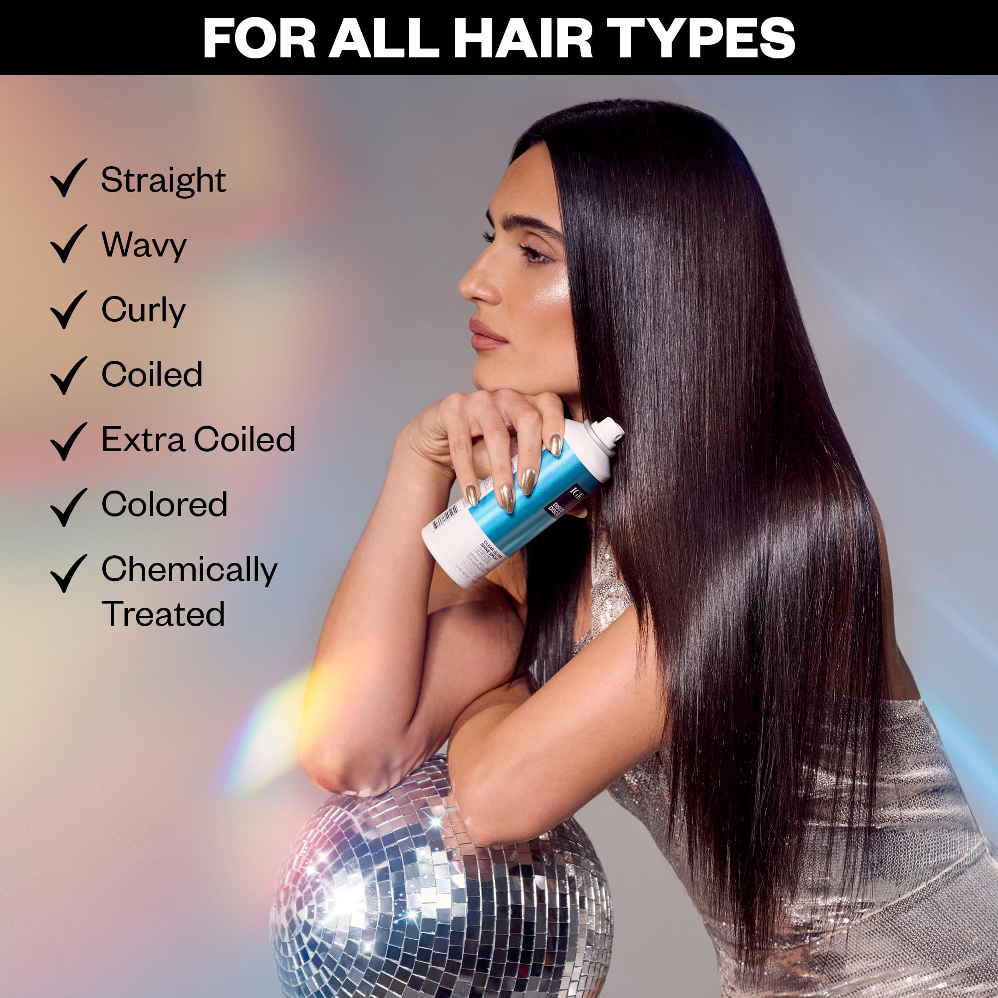 IGK Disco Disco protection against pollution, static, and heat for smoother hair