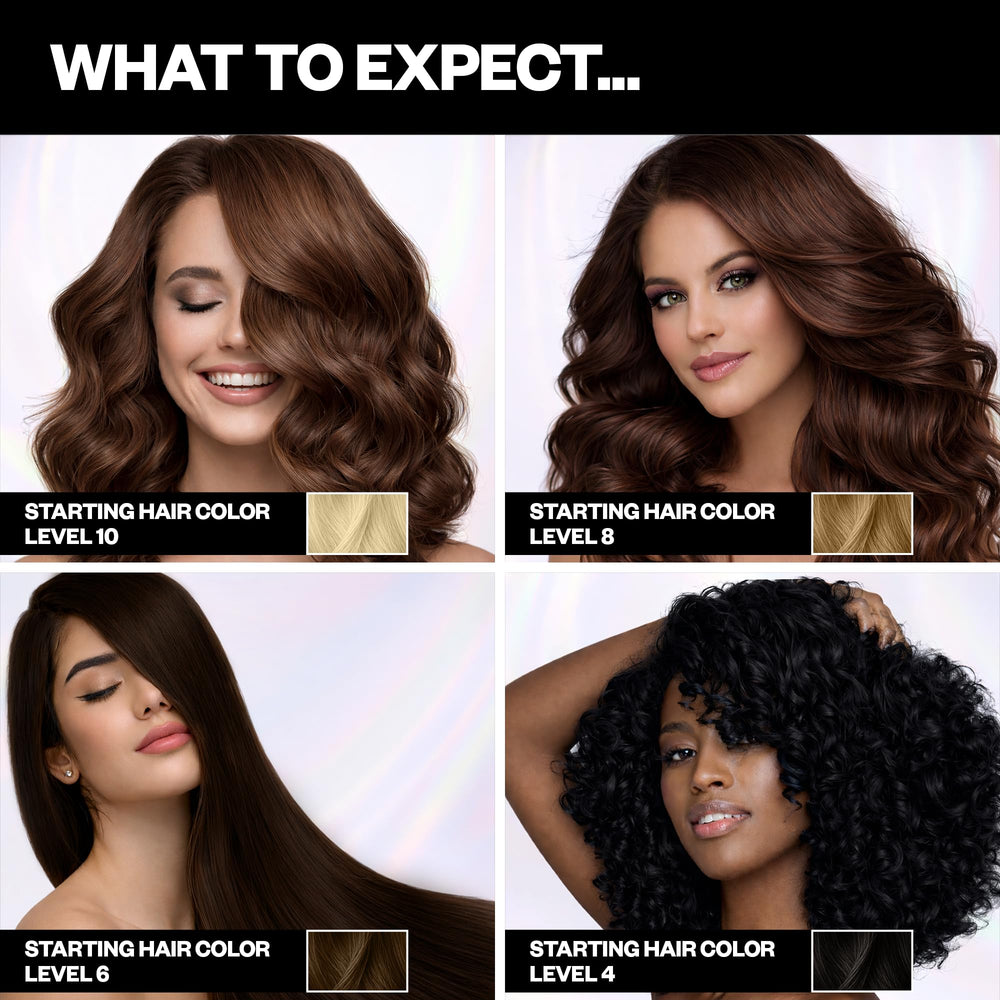 IGK Electric Bronze wash and rinse demonstrates easy renewal of tone