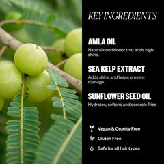 IGK Expensive Amla Oil gloss application on wet hair after washing delivers shine.