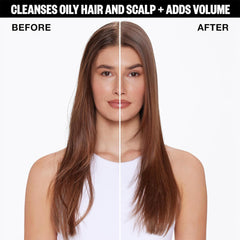 IGK First Class Charcoal Detox Dry Shampoo charcoal powder close-up showing detoxing power
