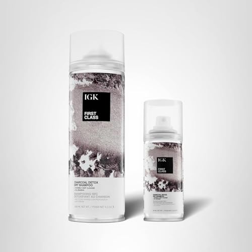 IGK First Class Charcoal Detox Dry Shampoo scalp refresh moment