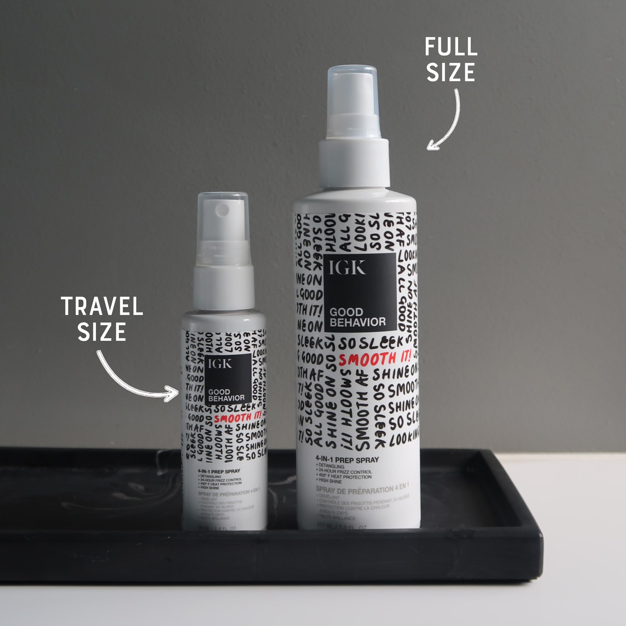 IGK Good Behavior mist dispensing for even coverage and frizz control