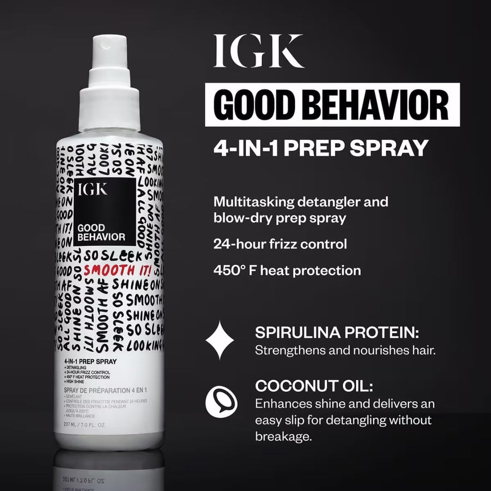 IGK Good Behavior 2-pack display showing travel and full-size options