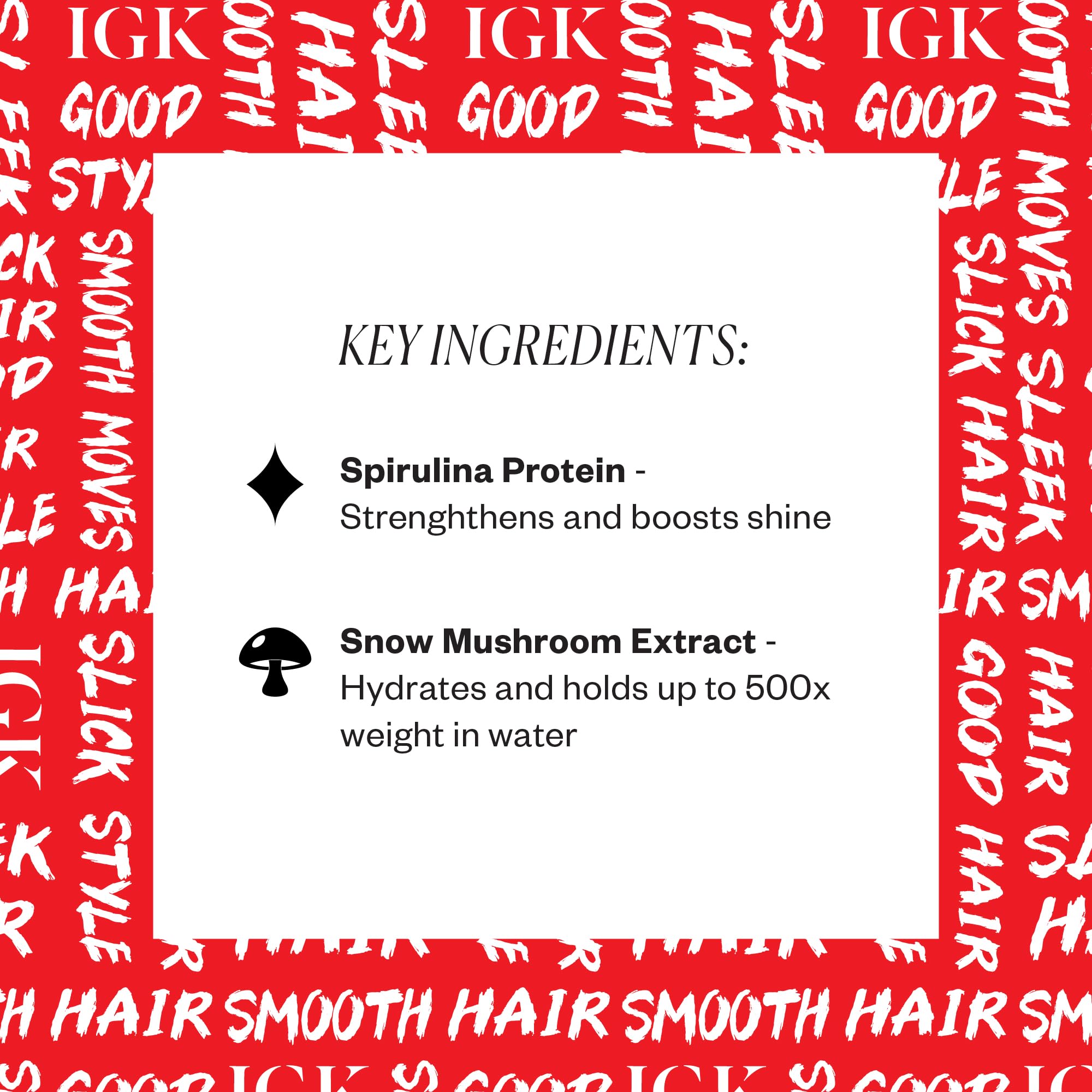 IGK Good Behavior Frizz & Flyaway: fijación flexible que permite movimiento natural.