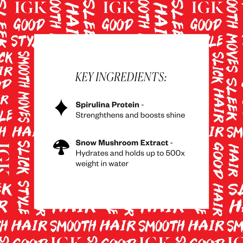 IGK Good Behavior Frizz & Flyaway: fijación flexible que permite movimiento natural.