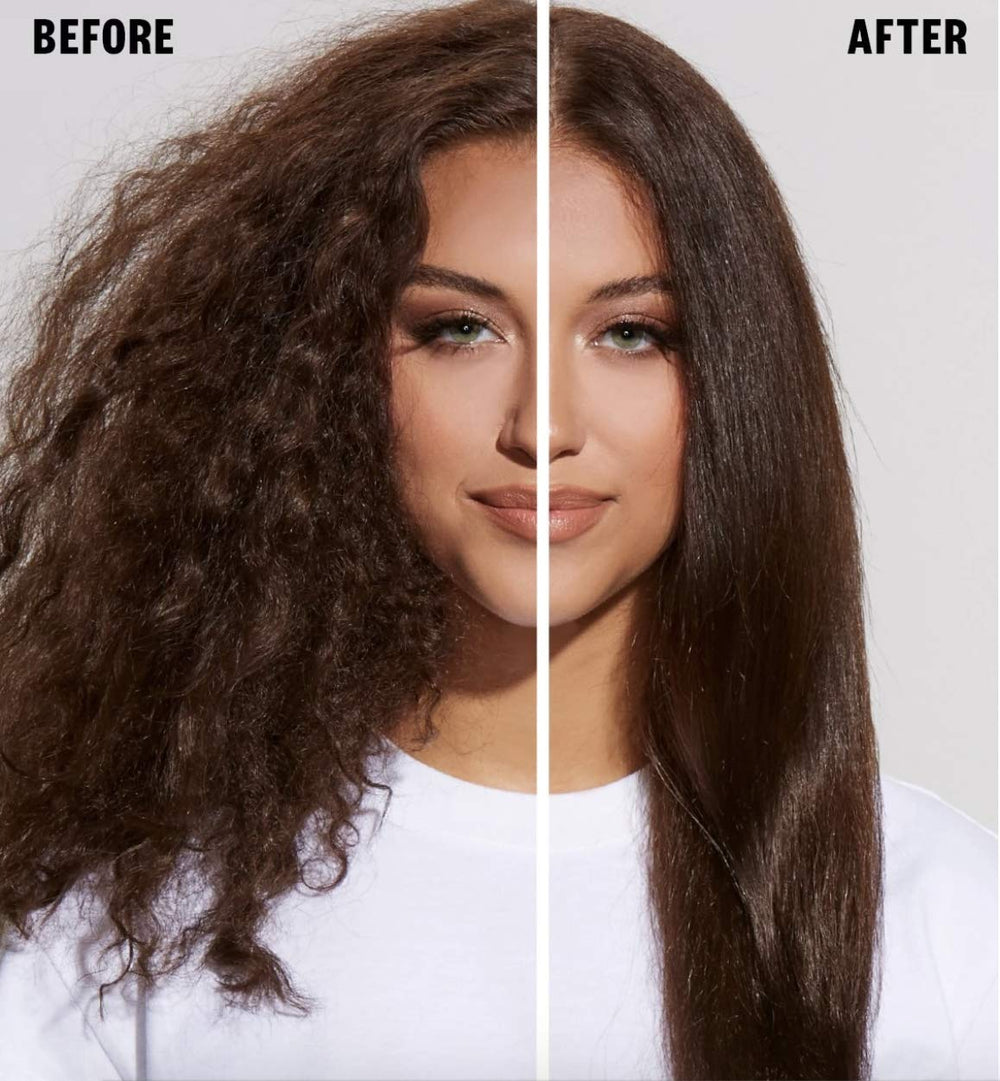 IGK GOOD BEHAVIOR heat-activated smoothing during blow-dry process.