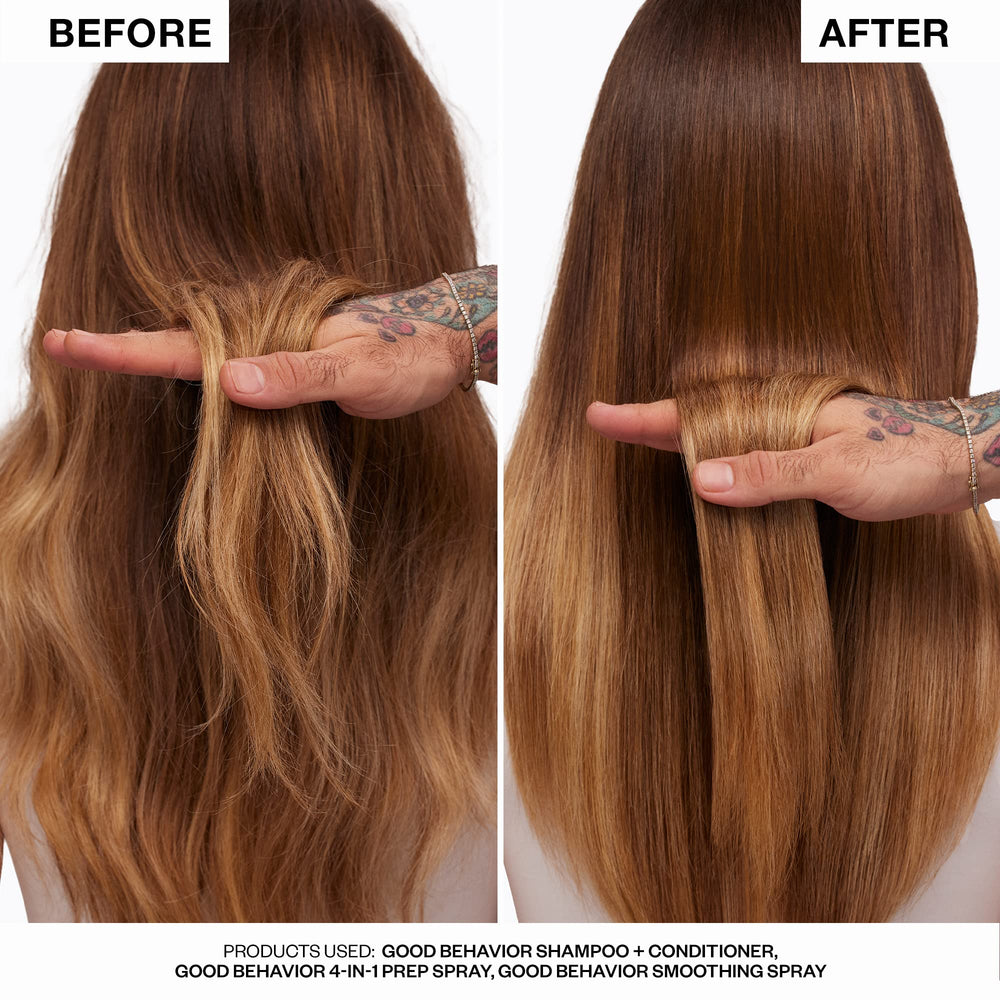 IGK Good Behavior product shown for color-treated hair protection.