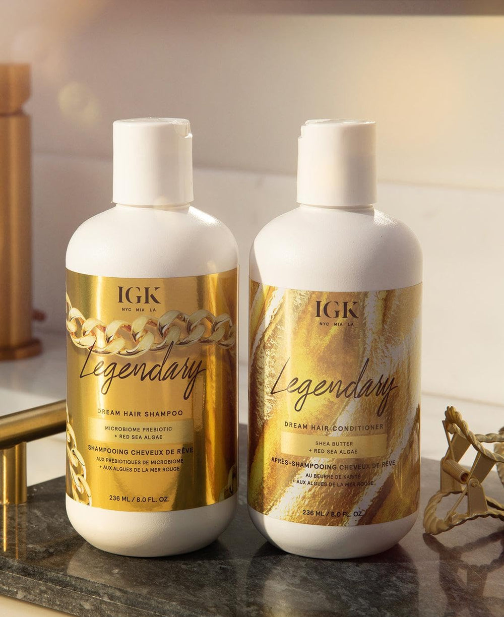 IGK Legendary Dream Shampoo 8 oz pack emphasizes travel-friendly hydration