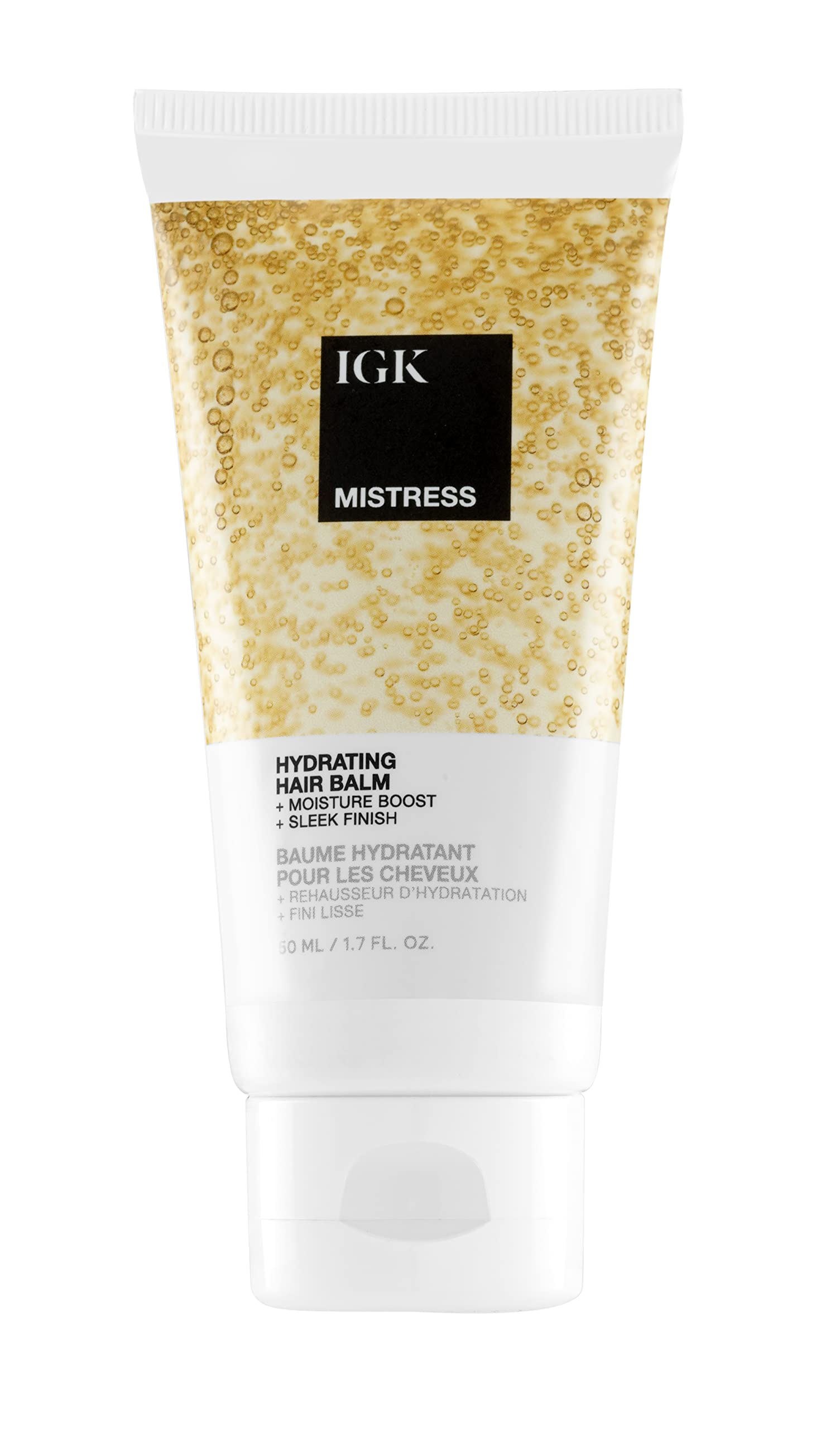 IGK Mistress Balsamo Hidratante, botella elegante para hidratación suave en el cabello