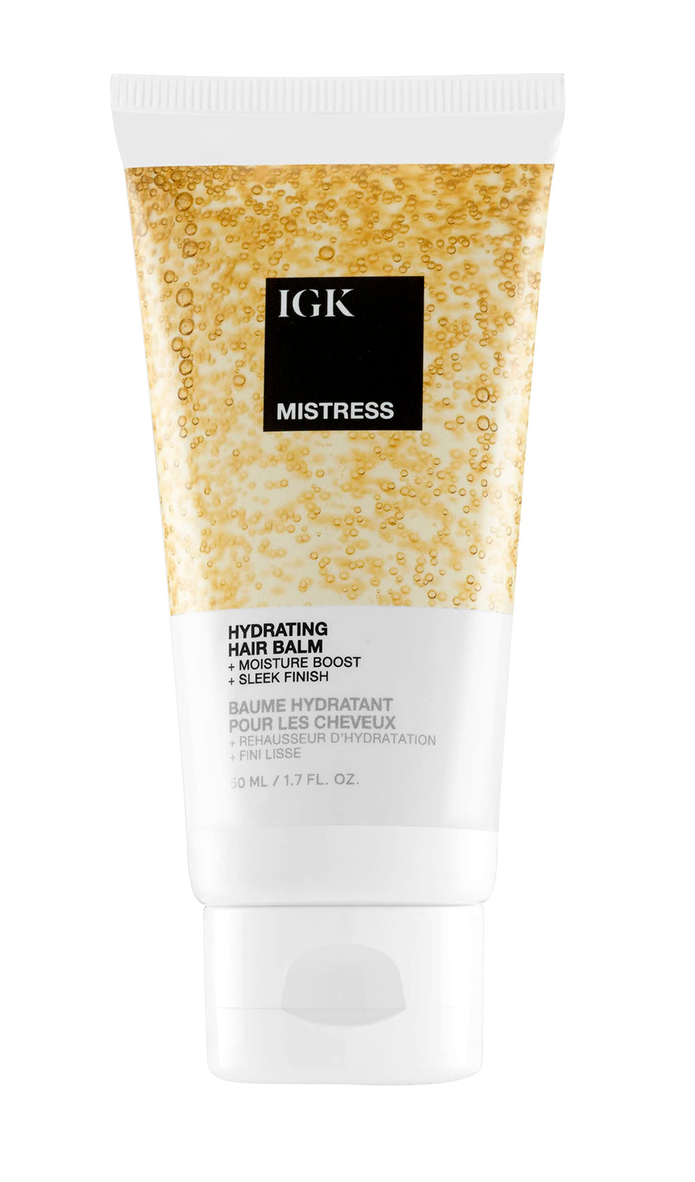 IGK Mistress Balsamo Hidratante, botella elegante para hidratación suave en el cabello
