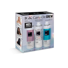 IGK GOOD BEHAVIOR smoothing spray for frizz control and shine on the go.
