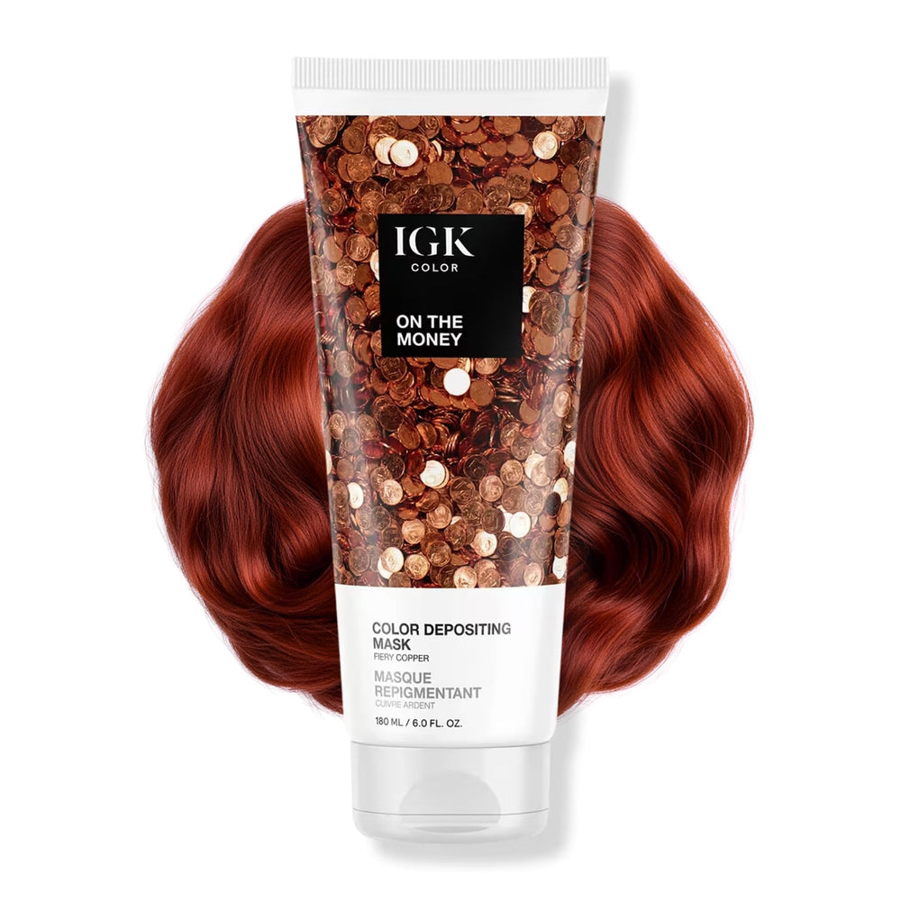 IGK On The Money bottle pour demonstrates easy application for instant color refresh.