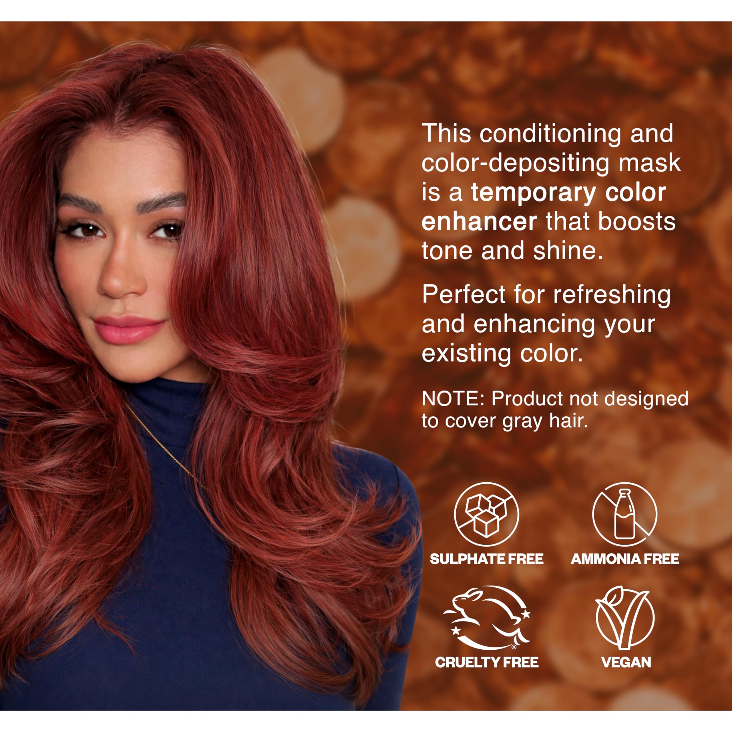IGK On The Money warm copper swatch showcases shade depth.