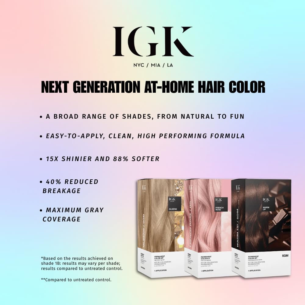 IGK packaging close-up showing brand and shade 5N