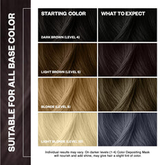 IGK Pitch Black hair application demonstrates easy, one-step color deposit.