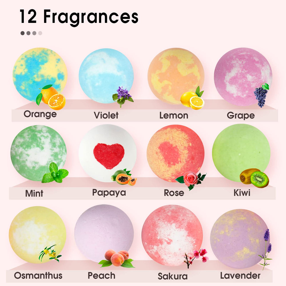 iHave Bombas de baño con aceites esenciales para aroma envolvente.