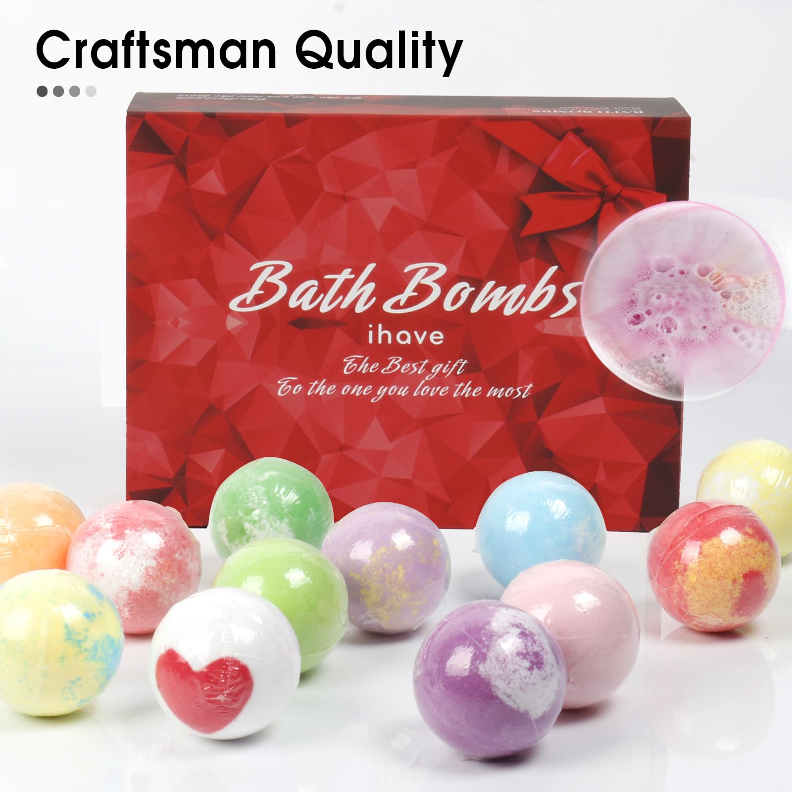iHave Bombas de baño manteca de karité para suavidad.