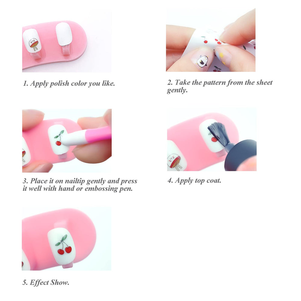 IHUKEIT pegatinas uñas hojas: diseño de hojas para estilo natural.