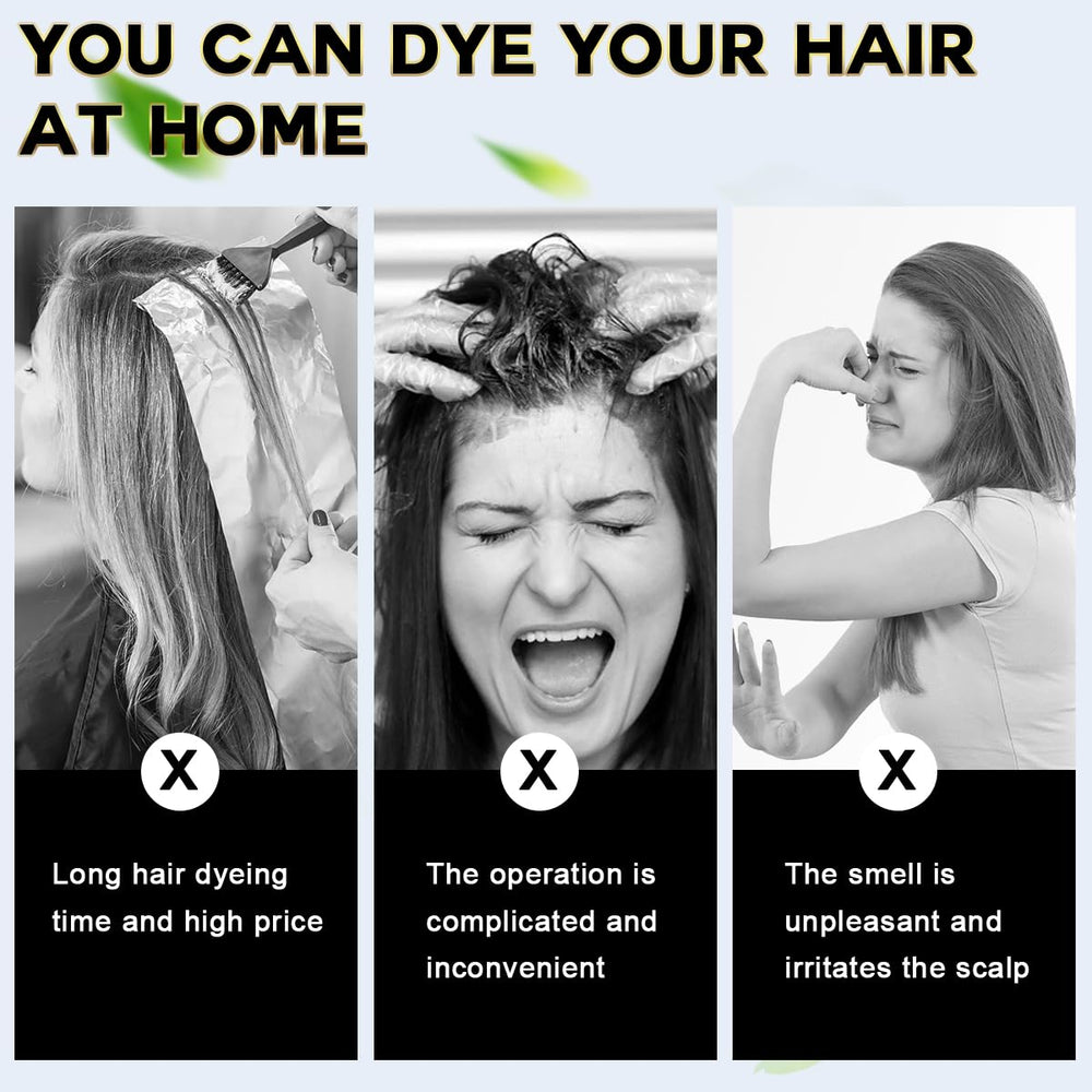 Even distribution of IIIMEIDU 3-in-1 dye shampoo for uniform color
