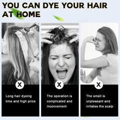 Even distribution of IIIMEIDU 3-in-1 dye shampoo for uniform color