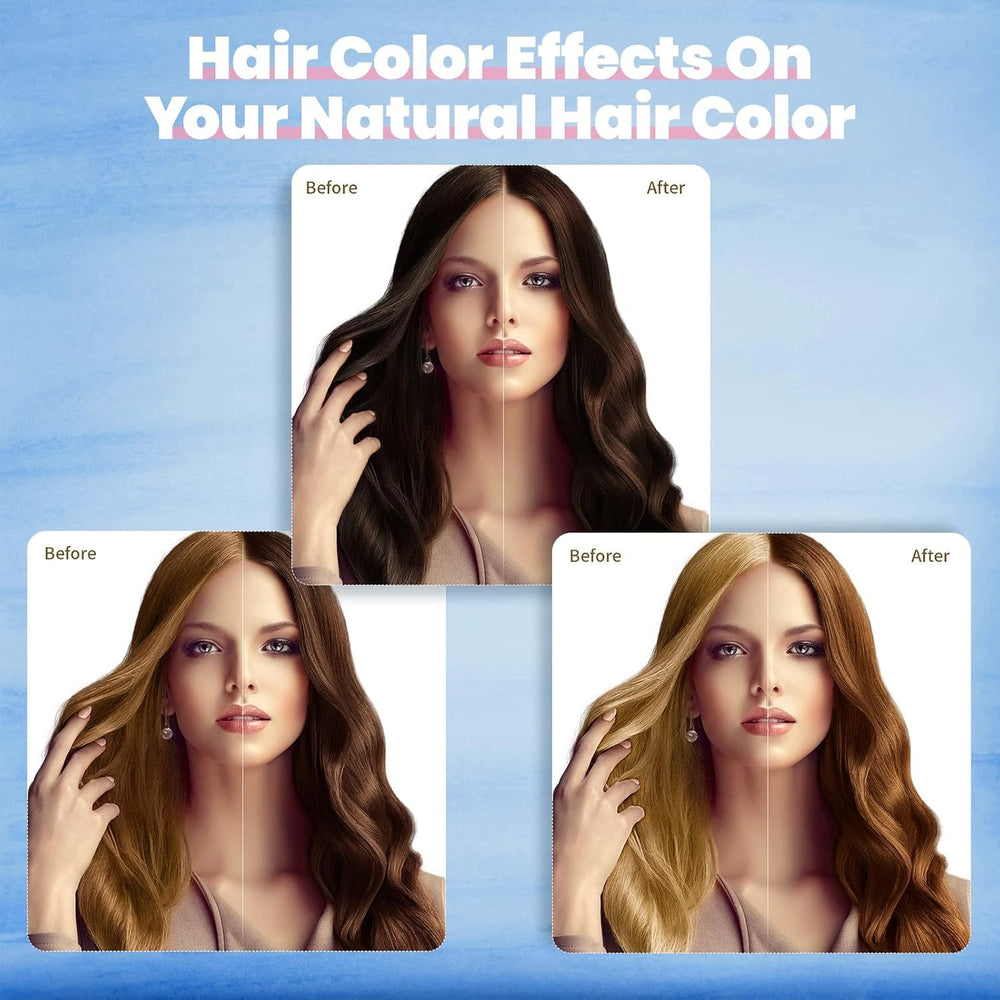 IIIMEIDU Fórmula herbal 3 en 1 limpia, colorea y nutre el cabello.