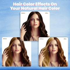 IIIMEIDU Fórmula herbal 3 en 1 limpia, colorea y nutre el cabello.