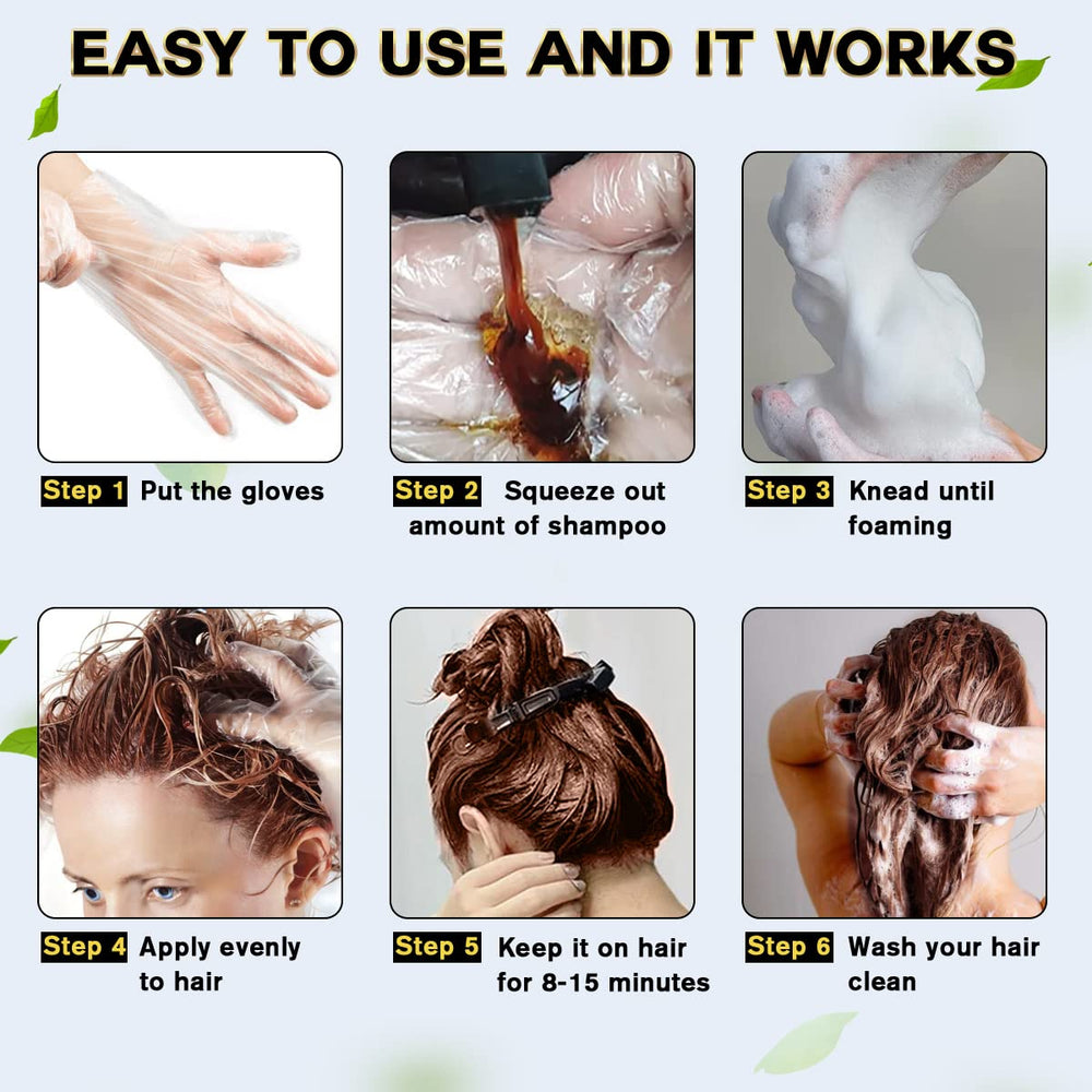 IIIMEIDU Meidu gloves included for mess-free 5-minute color application