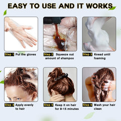 IIIMEIDU Meidu gloves included for mess-free 5-minute color application