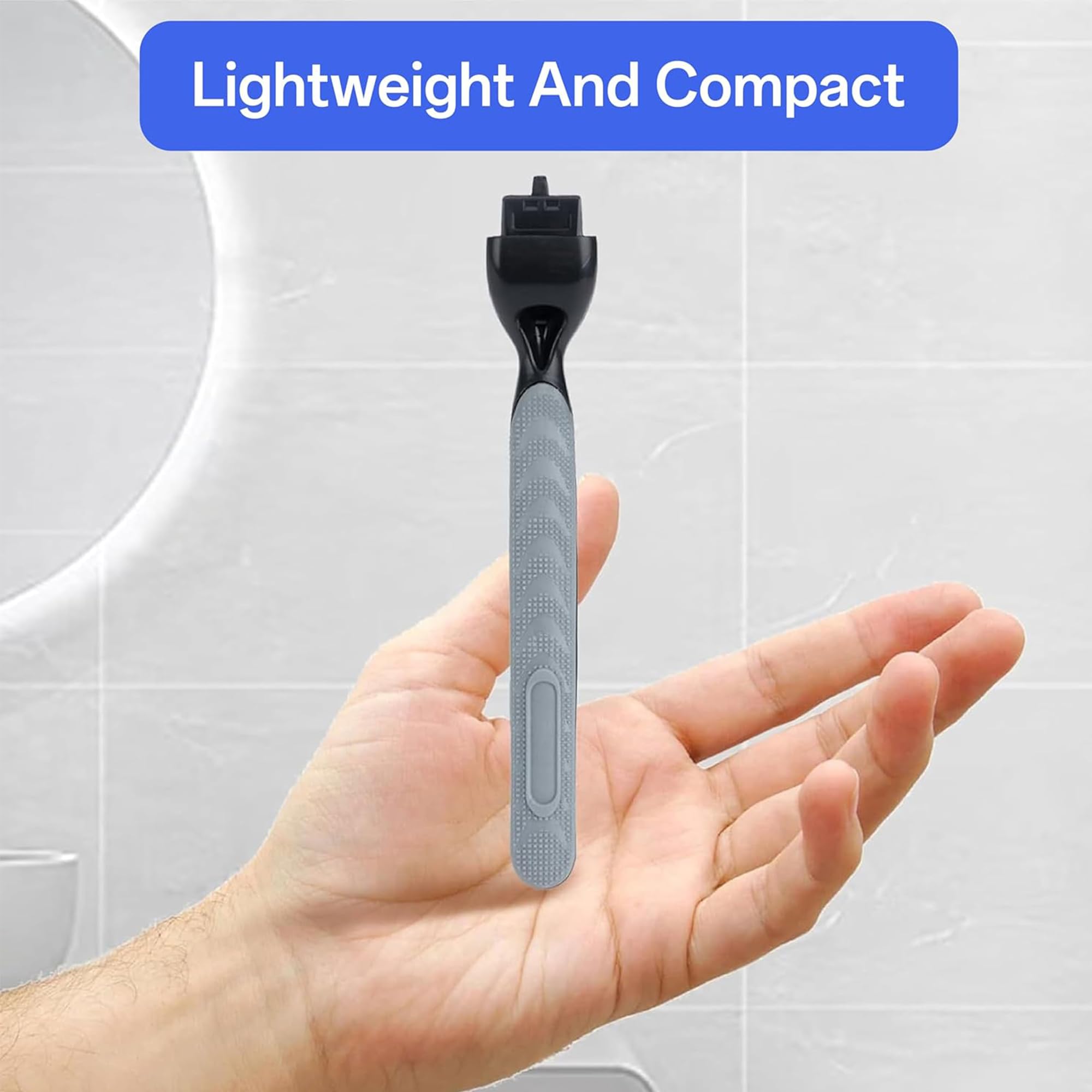 IIUIKOO daily-use razor handle delivers comfortable grip