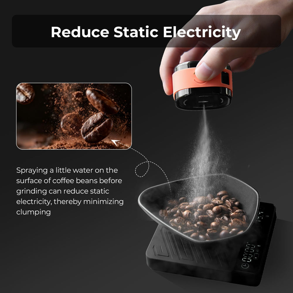 IKAPE USB-rechargeable coffee spray bottle with long battery life for daily use.