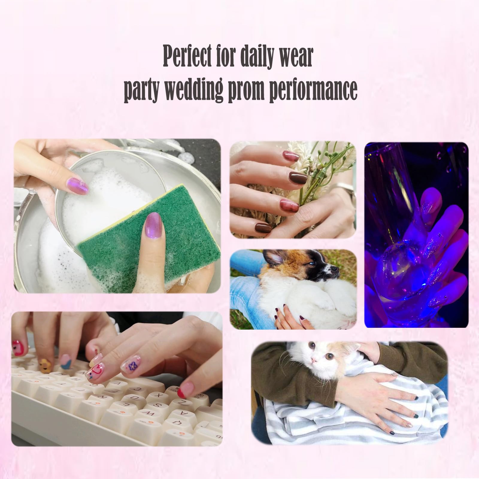 Uñas IKISKT para bodas y fiestas con estilo elegante