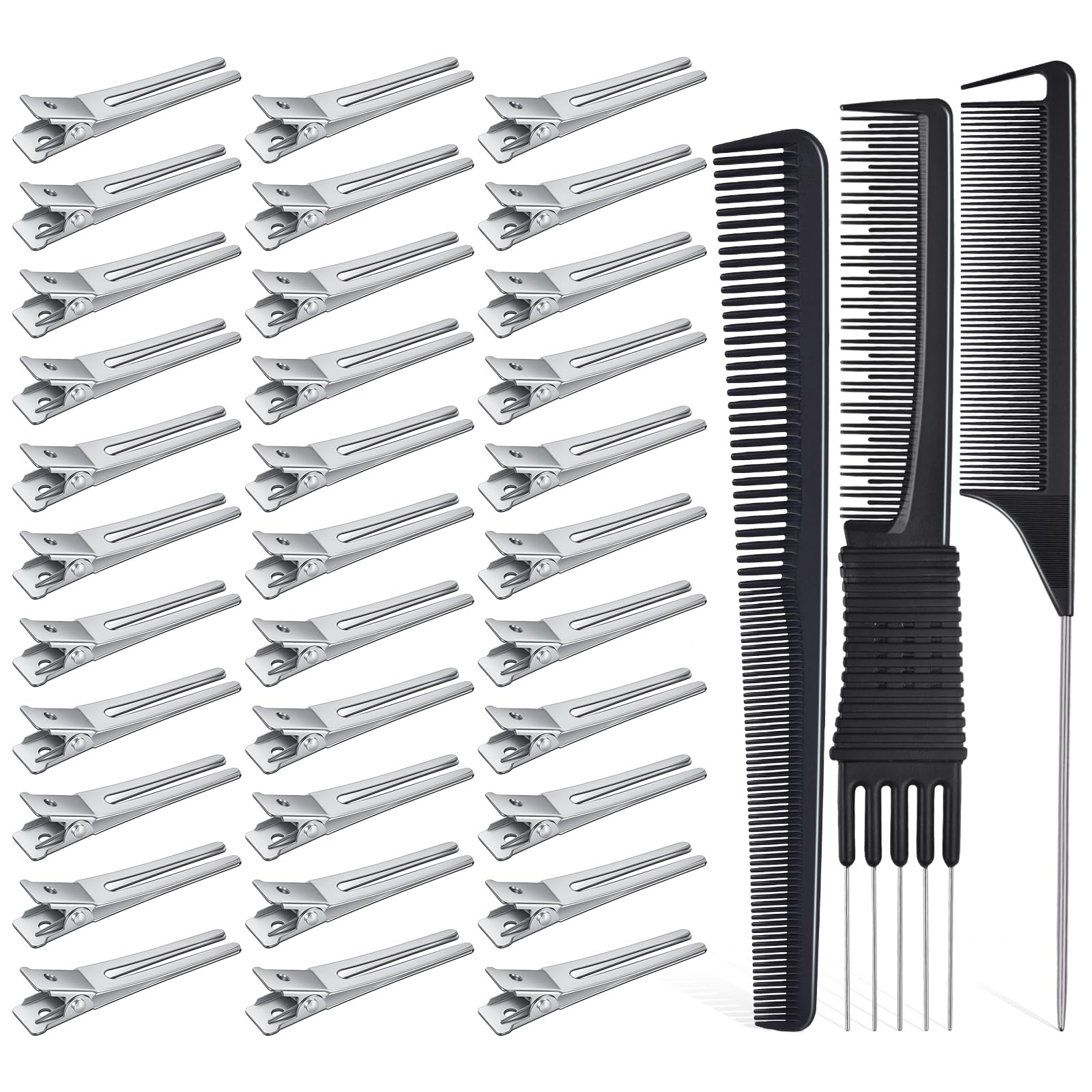 IKOCO 50Pcs metal hair styling clips for secure all-day hold and versatile styling.