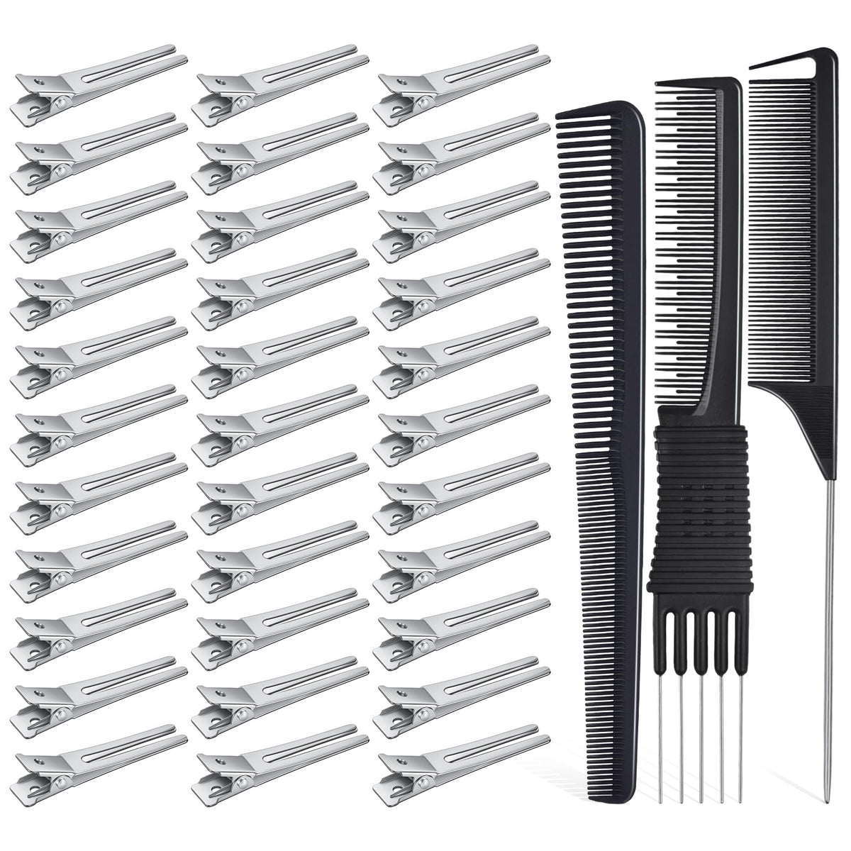 IKOCO 50Pcs metal hair styling clips for secure all-day hold and versatile styling.