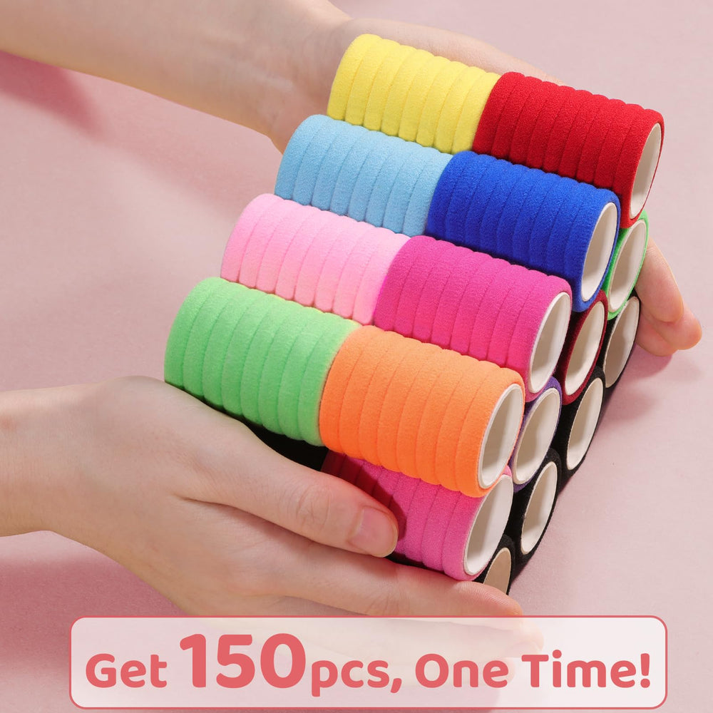IKOCO cotton soft small hair ties for toddlers, gentle on delicate hair